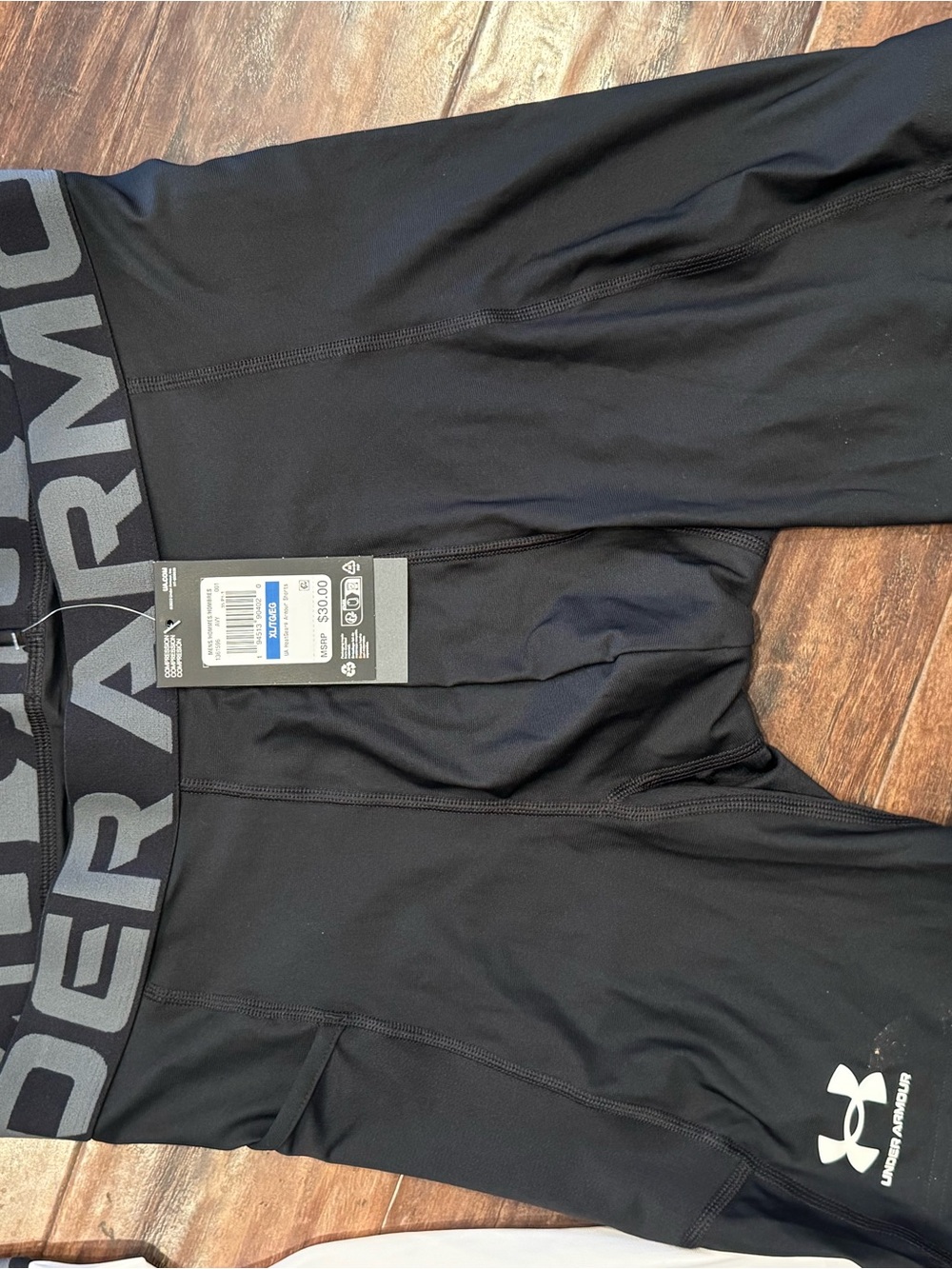 6-pair under Armour Men's Black & White Compression Boxer Briefs - Picture 4 of 5